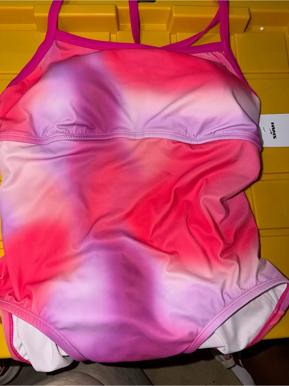 Nike Girls Pink Ombre One-Piece Swimsuit